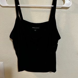 basic black tank top